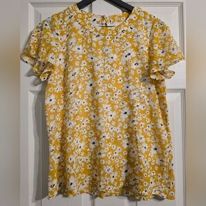Roolee Mustard Floral Blouse